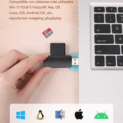 Lector Tarjetas Sd Tf Usb 3.0 A Alta Velocidad