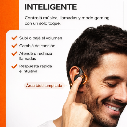 Auriculares Bluetooth Deportivos USAMS UG26 OWS Open Ear IPX5 Negro