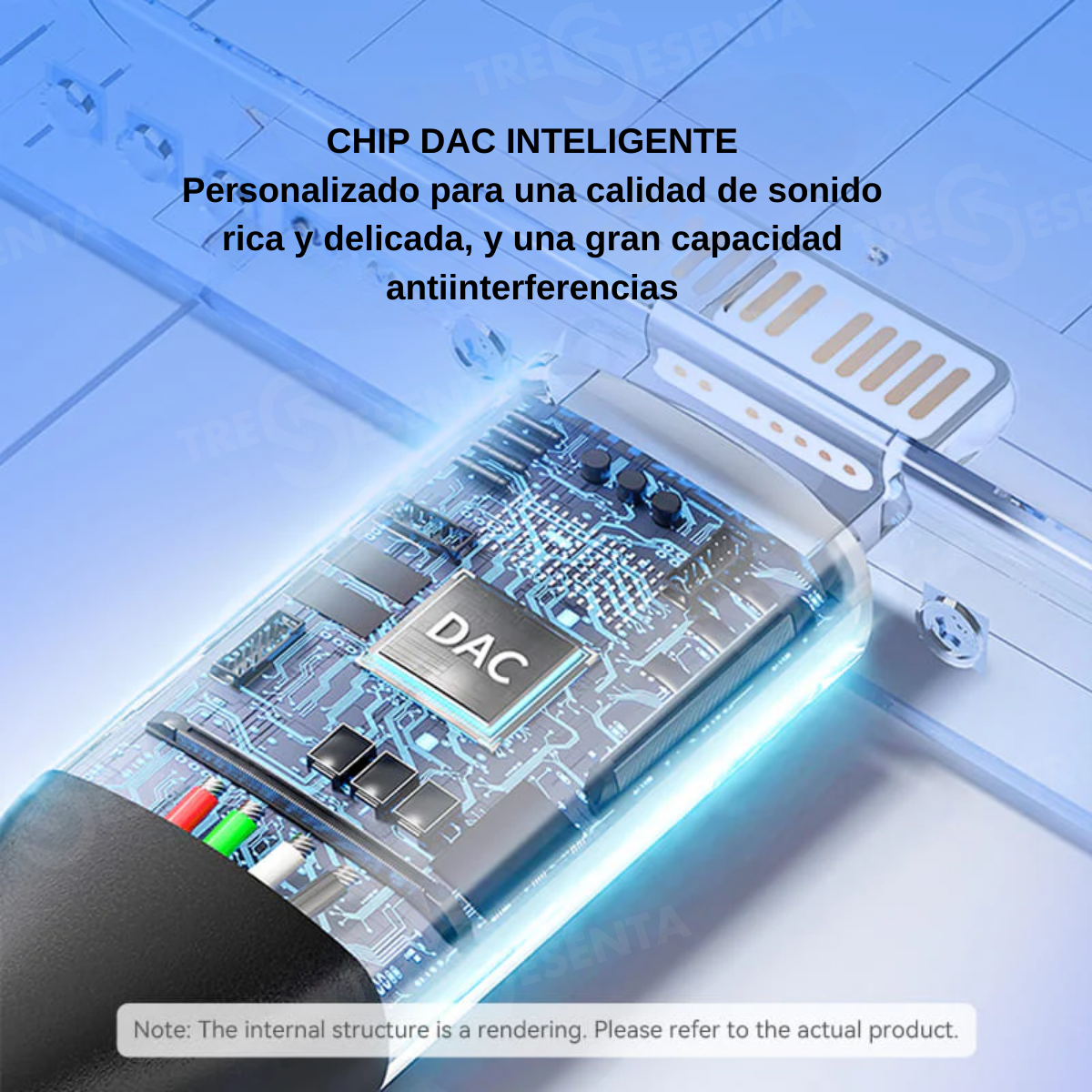 Adaptador Audio Lightning a 3.5mm Macho-Macho 1.5 m Gris Vention BMCHG