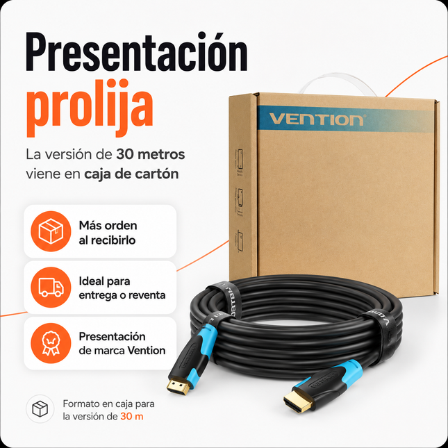 Cable HDMI Vention 30 Metros Full HD 4K