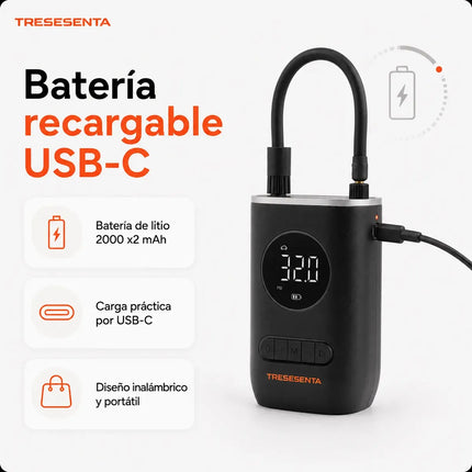 Inflador Compresor Digital Portátil