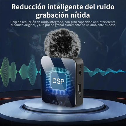 Micrófono Inalámbrico Solapero para Celular – Grabación y Video