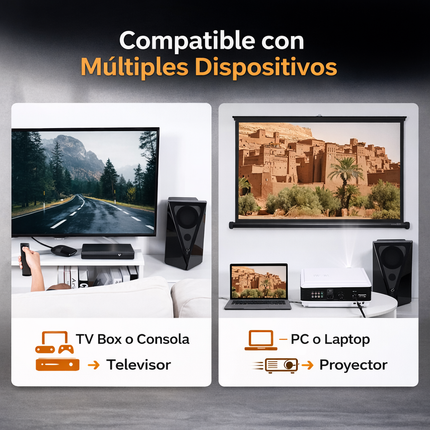 Cable HDMI 2.1 8K 3m Alta Velocidad Vention AAUBI Negro