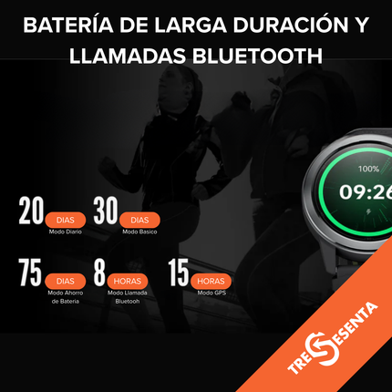 Smartwatch Deportivo Mibro GS Active 2 con GPS Dual, Llamadas Bluetooth y 5ATM