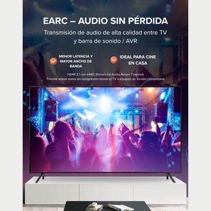 Cable Extensor HDMI 2.1 8K 48Gbps Macho a Hembra – Ultra HD HDR eARC VRR