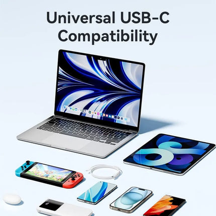 Cable USB-C a USB-C 60W Carga Rápida 3A 2m Vention Negro