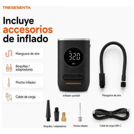 Inflador Compresor Digital Portátil