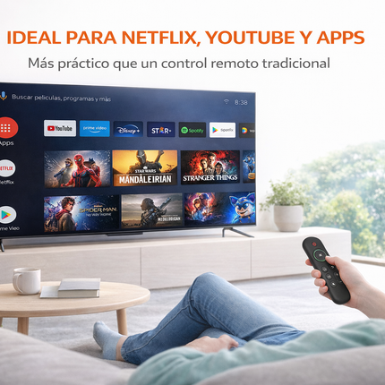 Control Remoto Air Mouse M5 Con Teclado Bluetooth 2.4G
