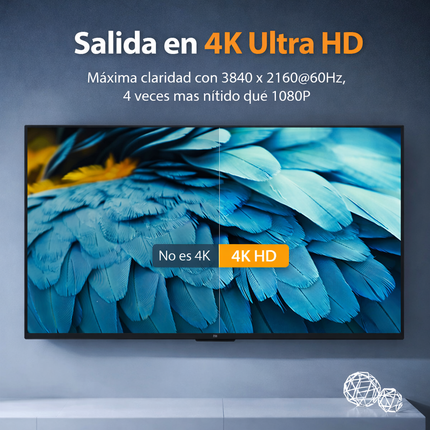 Cable HDMI 2.0 4K 1 Metro Vention Negro Alta Velocidad