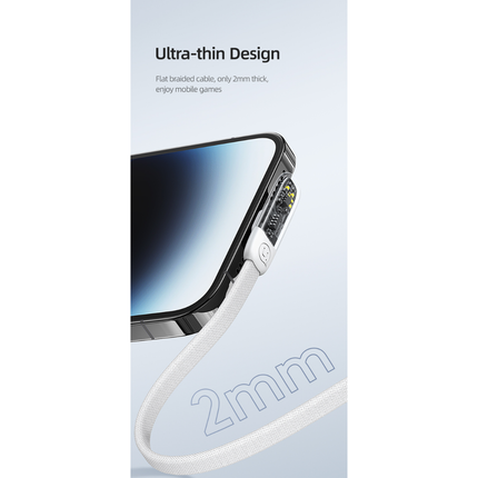 Cable USB-C a Lightning 20W Ángulo Recto Trenzado 1.2 m Negro USAMS SJ583