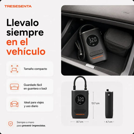 Inflador Compresor Digital Portátil