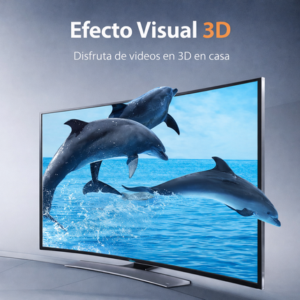 Cable HDMI 2.0 4K 1 Metro Vention Negro Alta Velocidad