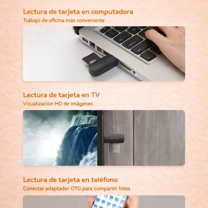 Lector Tarjetas Sd Tf Usb 3.0 A Alta Velocidad