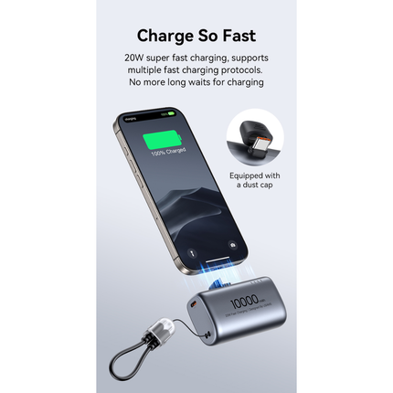 Power Bank Mini USAMS 10000mAh PD 20W – Compacto