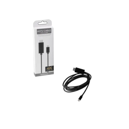 Adaptador USB-C a HDMI 4K 60Hz – Cable 1.8 m Plug & Play