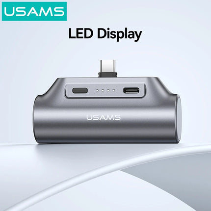 Power Bank Mini USB-C 3000mAh USAMS Portátil Para Celular