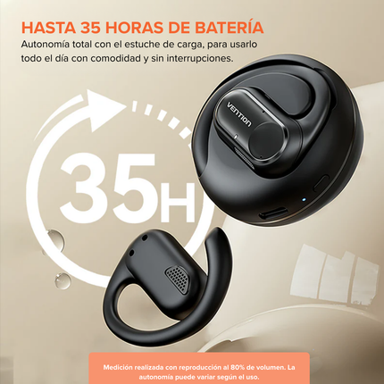 Auriculares Open-Ear Vention OpenBeat O11 Bluetooth 5.3 | 35 h IPX5