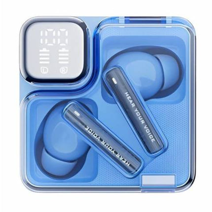 Auriculares Bluetooth QCY MeloBuds Neo LED Transparente 24h Multipunto
