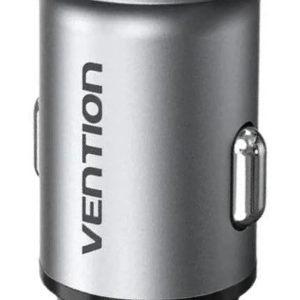 Cargador de Auto USB-A + USB-C Vention 20W / 18W – Carga Rápida Dual