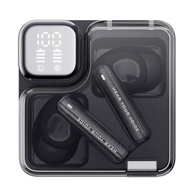 Auriculares Bluetooth QCY MeloBuds Neo LED Transparente 24h Multipunto