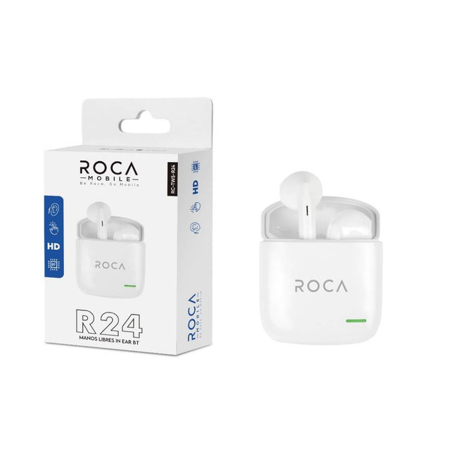 Auriculares Bluetooth TWS Roca R24 Manos Libres – Blanco